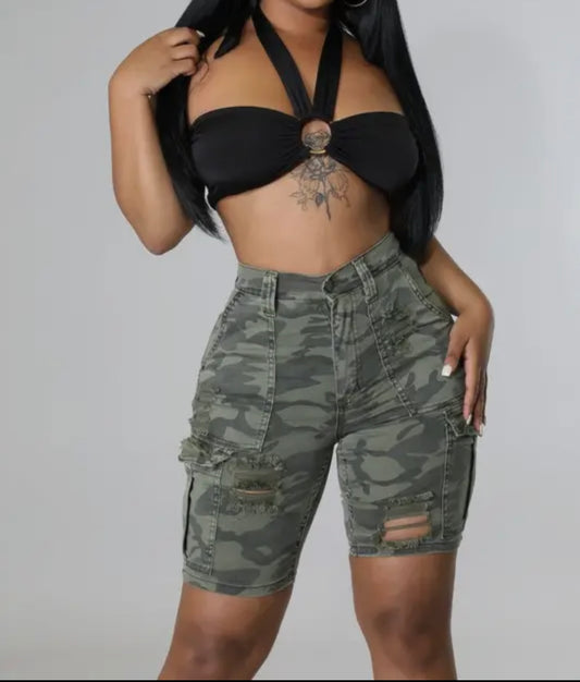 “DISTRESSED” SHORTS