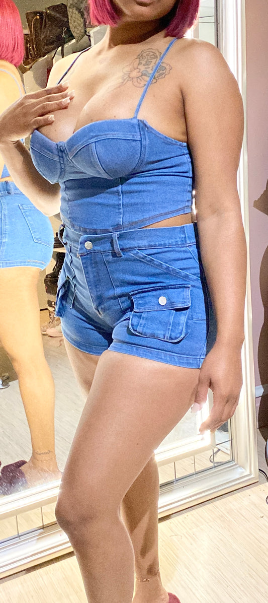 "DENIM BLUES" 2PC SET